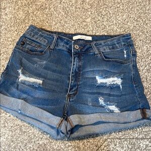 Kan Can Cuffed Denim Shorts